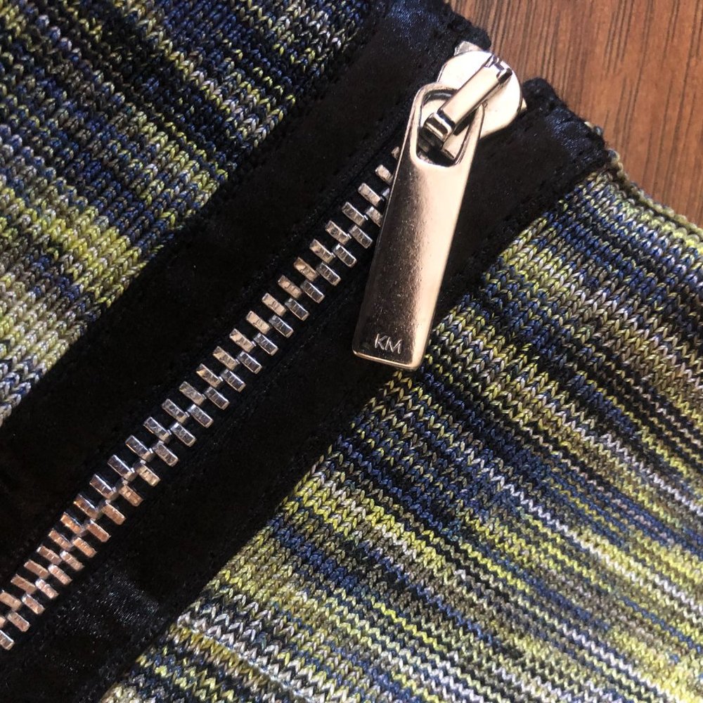 Karen Millen Black and Yellow Tweed-Effect Pencil Skirt - Picture 5 of 6